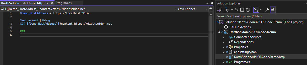 Generate your own QR Codes with a minimal API