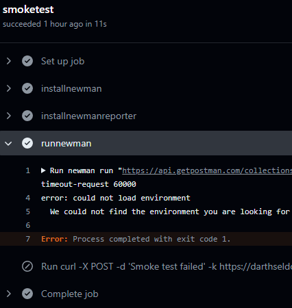 Smoke Test your API with Postman API, Newman and GitHub actions.